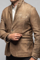 Red Stone Collection GT Camel Break Blazer In Saddle Mens - Outerwear - Leather
