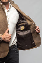 Red Stone Collection GT Camel Break Blazer In Saddle Mens - Outerwear - Leather