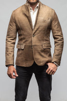Red Stone Collection GT Camel Break Blazer In Saddle Mens - Outerwear - Leather
