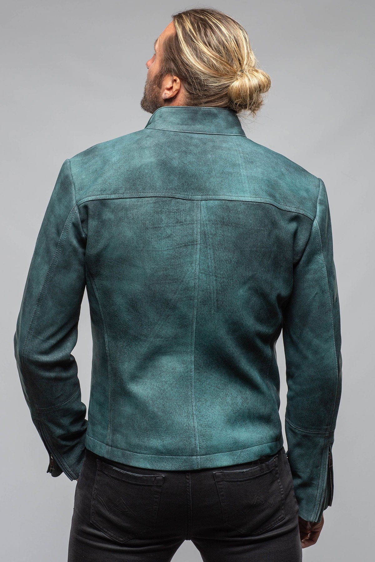 Hartwill Suede Moto In Ottanio - AXEL'S