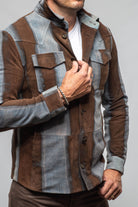 Rebel Two Distressed Shirt In Caffè Denim - AXEL'S