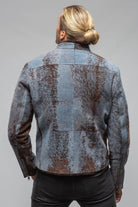 Jean Shearling Moto In Distressed Brown - AXEL'S