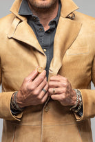 Red Stone Collection Tracker Jacket In Palomino Mens - Outerwear - Leather