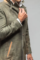 Red Stone Collection Tracker Jacket In Verde Mens - Outerwear - Leather