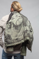 Vintage Leather Quilted Jacket In Military - AXEL'S