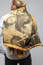 Vintage Leather Quilted Jacket In Honey - AXEL'S