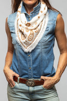 Richard Grand Bandana Embroidered Neckerchief Ladies - Accessories - Scarves