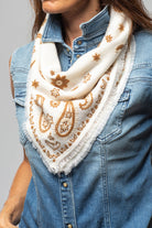 Richard Grand Bandana Embroidered Neckerchief Ladies - Accessories - Scarves