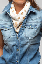 Richard Grand Bandana Embroidered Neckerchief Ladies - Accessories - Scarves