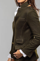 Richard Grand Camille Over-dyed Blazer In Khaki Ladies - Tailored - Jackets