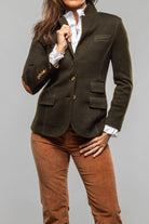 Richard Grand Camille Over-dyed Blazer In Khaki Ladies - Tailored - Jackets
