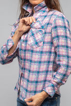 Richard Grand Daria Basket Weave Cashmere Shirt In Blue Ladies - Tops