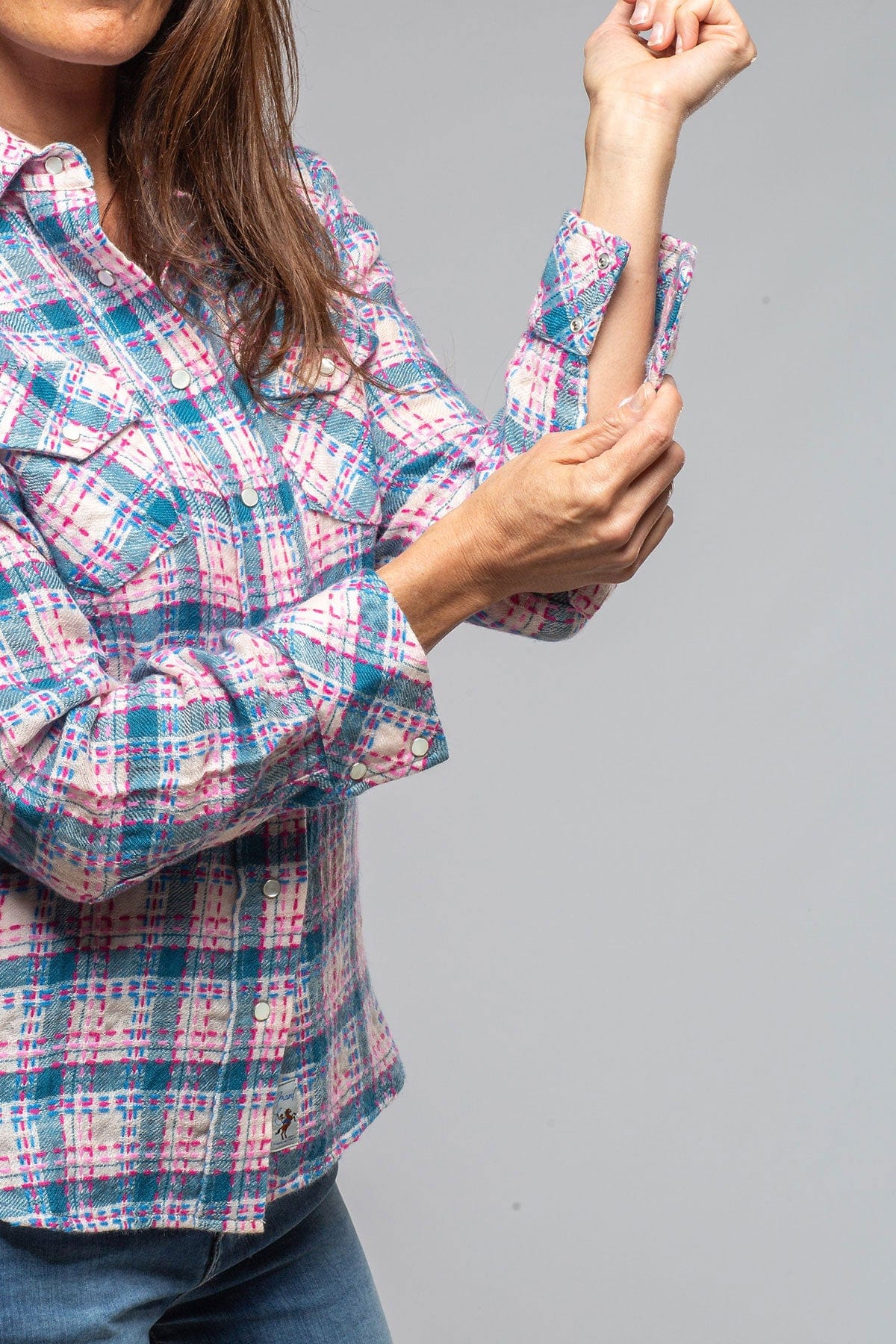 Richard Grand Daria Basket Weave Cashmere Shirt In Blue Ladies - Tops