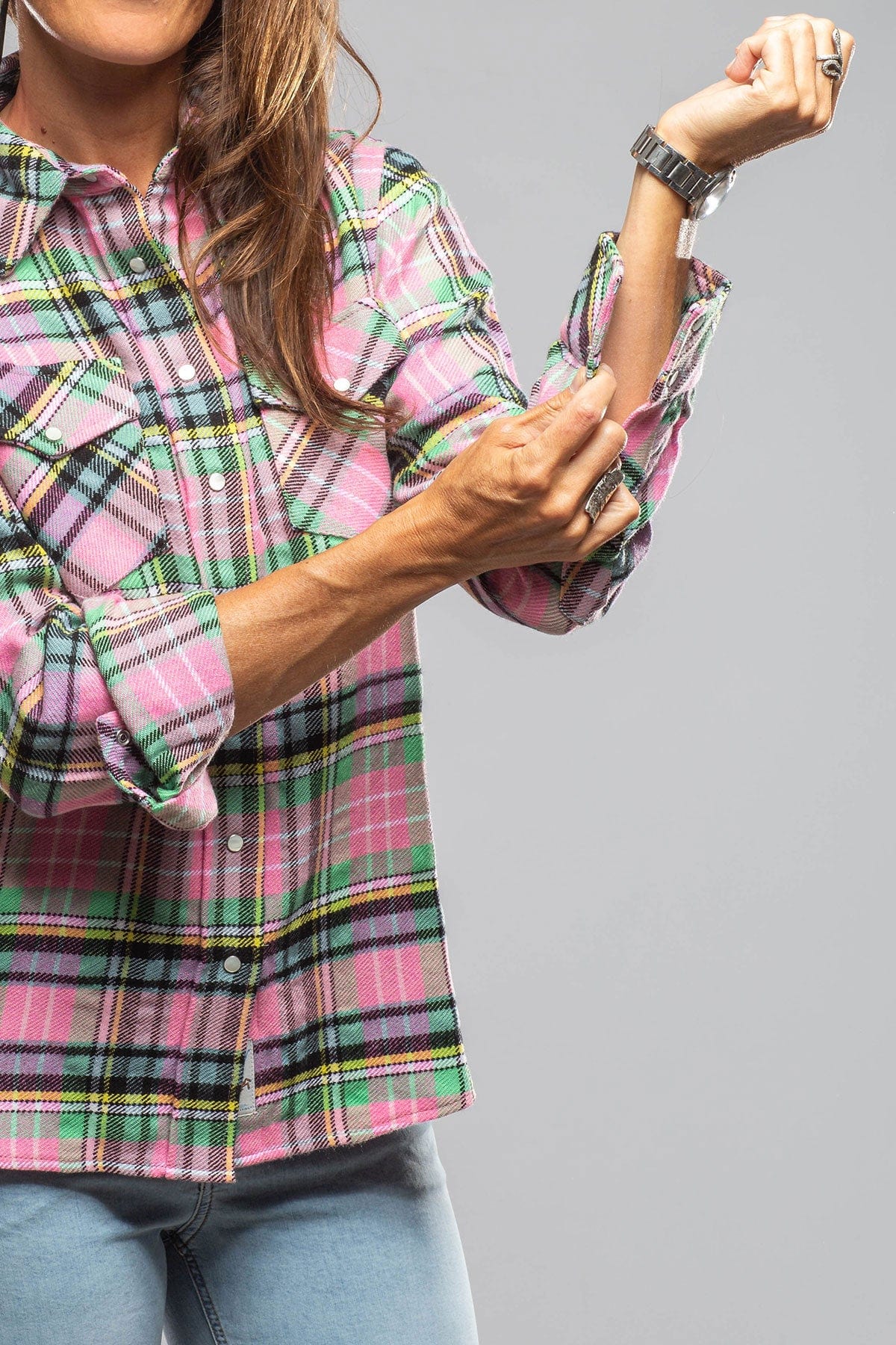 小物 CASHMERE FLANNEL CASHMERE DOWN STALL Accord Cashmere Flannel Shirt - Final Sale