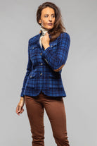Richard Grand Hannah Plaid Cashmere Jacket Ladies - Outerwear - Cloth
