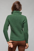 Richard Grand Ivy 1/4 Zip Cashmere Sweater In Forest Ladies - Sweaters