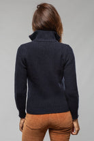 Richard Grand Ivy 1/4 Zip Cashmere Sweater In Midnight Ladies - Sweaters