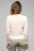 Layla Embroidered Cable Cashmere Sweater In Pink - AXEL'S