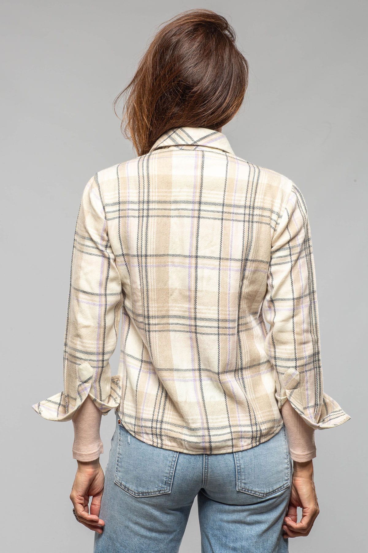Richard Grand Maybelle Plaid Cashmere Western Snap Shirt Ladies - Tops