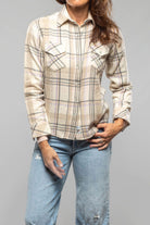 Richard Grand Maybelle Plaid Cashmere Western Snap Shirt Ladies - Tops