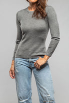 Richard Grand Patsy Cashmere Silk Crew Neck Top In Charcoal Ladies - Tops