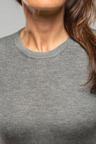 Richard Grand Patsy Cashmere Silk Crew Neck Top In Charcoal Ladies - Tops