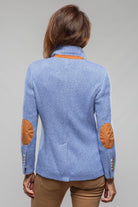 Richard Grand Penny Cashmere Jacket In Denim Melange Ladies - Tailored - Jackets