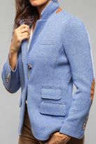 Richard Grand Penny Cashmere Jacket In Denim Melange Ladies - Tailored - Jackets