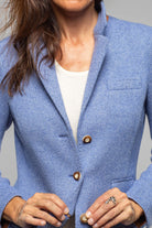 Richard Grand Penny Cashmere Jacket In Denim Melange Ladies - Tailored - Jackets