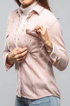 Richard Grand Whipstitch Cashmere Western Shirt In Soft Pink Ladies - Tops