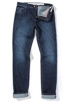 Athens Cashmere Denim 5-Pocket In Dark Wash - AXEL'S