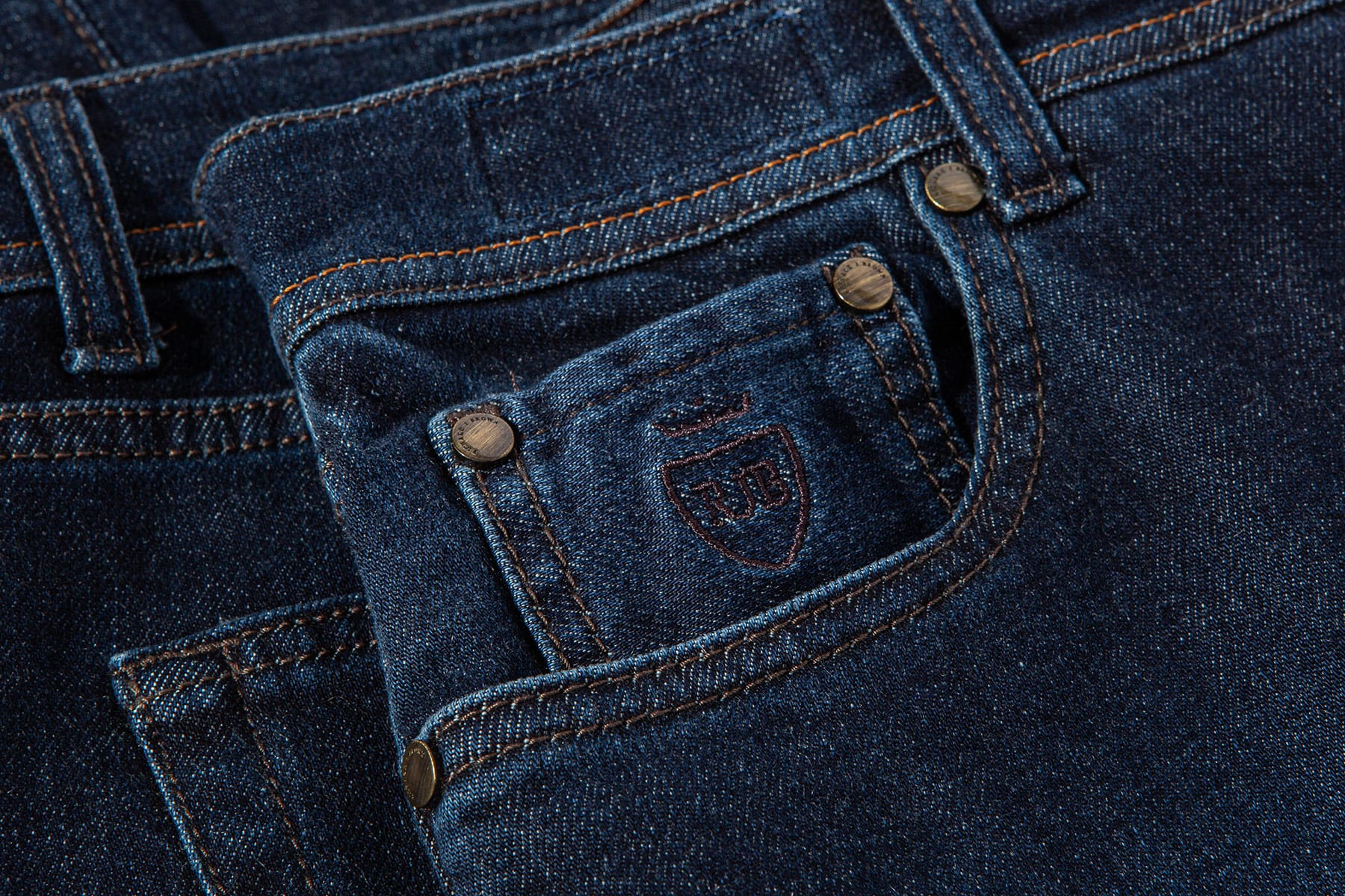 Richard J Brown Athens Cashmere Denim 5-Pocket In Dark Wash Mens - Pants - 5 Pocket