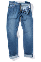 Athens Cashmere Denim 5-Pocket In Light Wash - AXEL'S