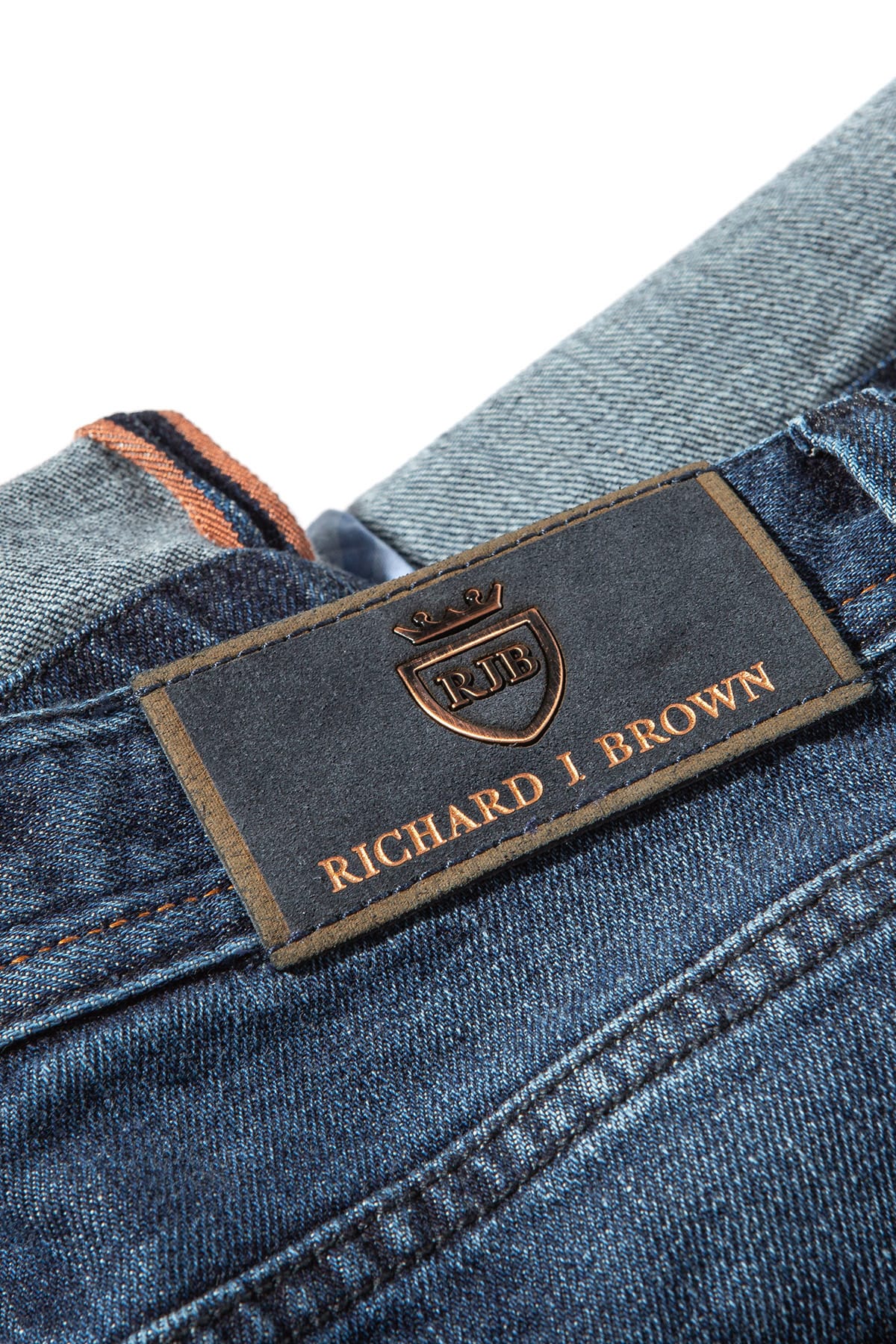 Richard J Brown | Durham Selvedge Denim In Dark Blue | Axel's of Vail