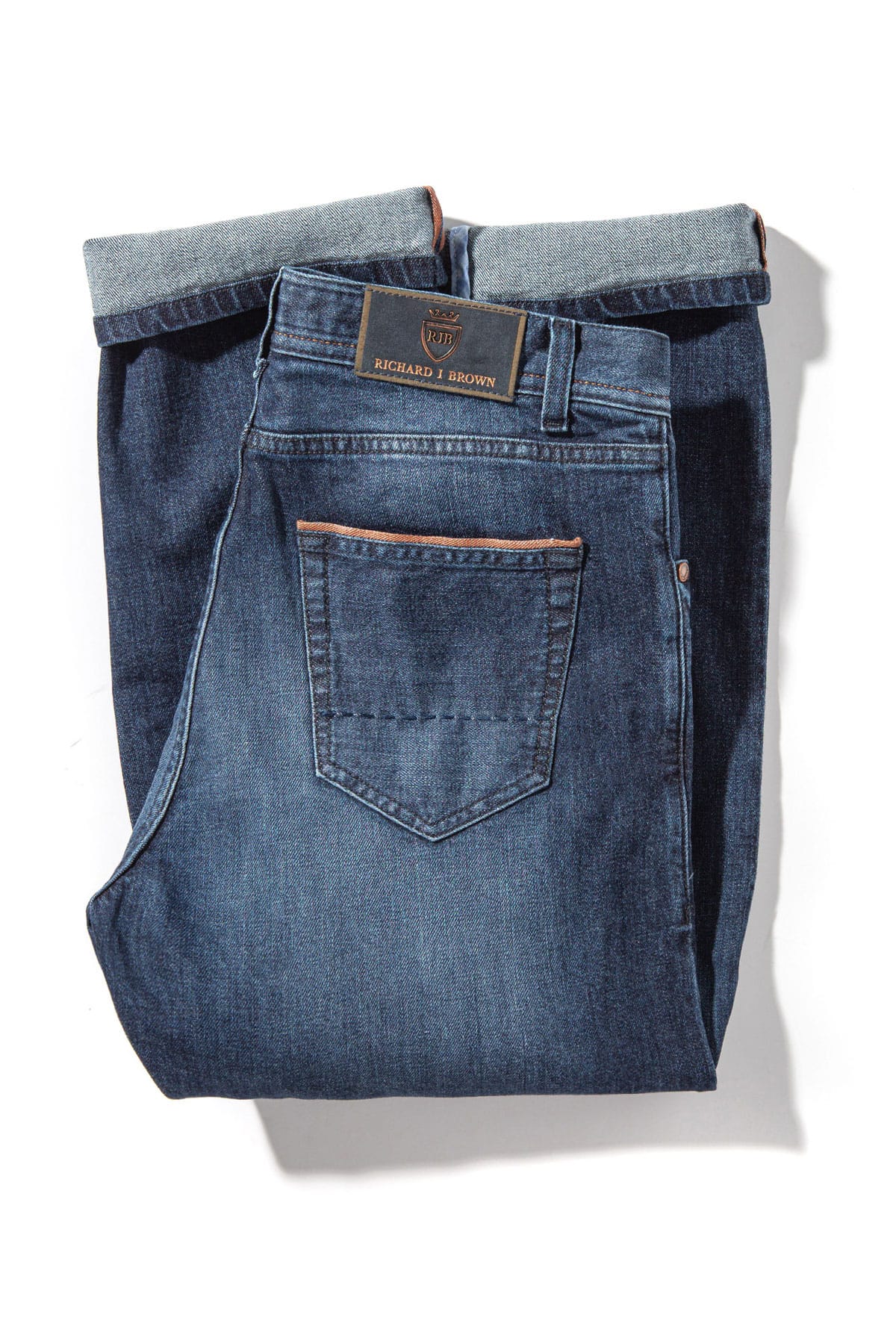 Richard J Brown Durham Selvedge Denim In Dark Blue Mens - Pants - 5 Pocket