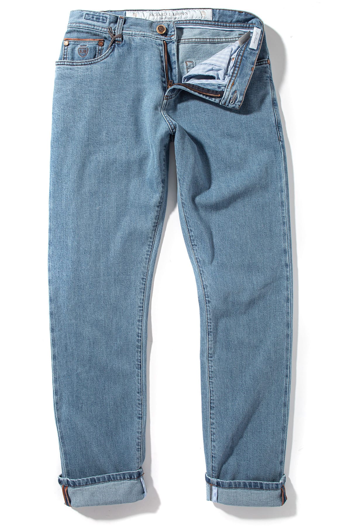 Durham Selvedge Denim In Light Wash - AXEL'S
