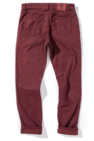 Lawrence Washed Cashmere 5-Pocket In Burgundy - AXEL'S