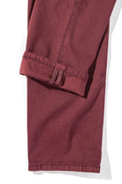 Lawrence Washed Cashmere 5-Pocket In Burgundy - AXEL'S