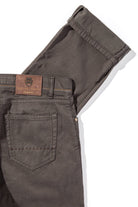 Lawrence Washed Cashmere 5-Pocket In Chocolate - AXEL'S