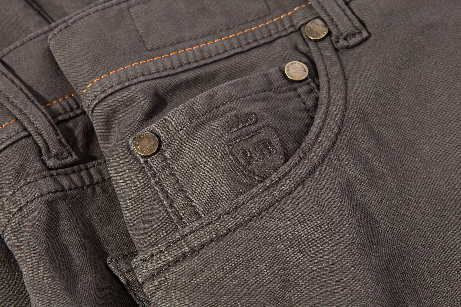 Richard J Brown Lawrence Washed Cashmere 5-Pocket In Chocolate | Mens - Pants - 5 Pocket
