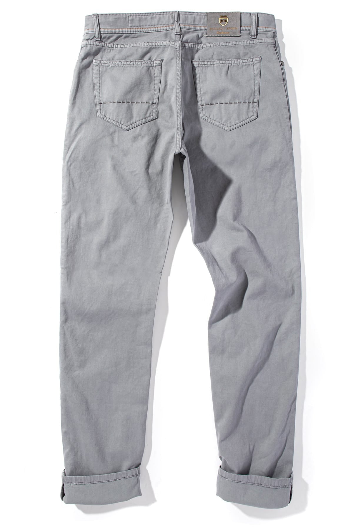 Richard J Brown Lawrence Washed Cashmere 5-Pocket In Grey Mens - Pants - 5 Pocket