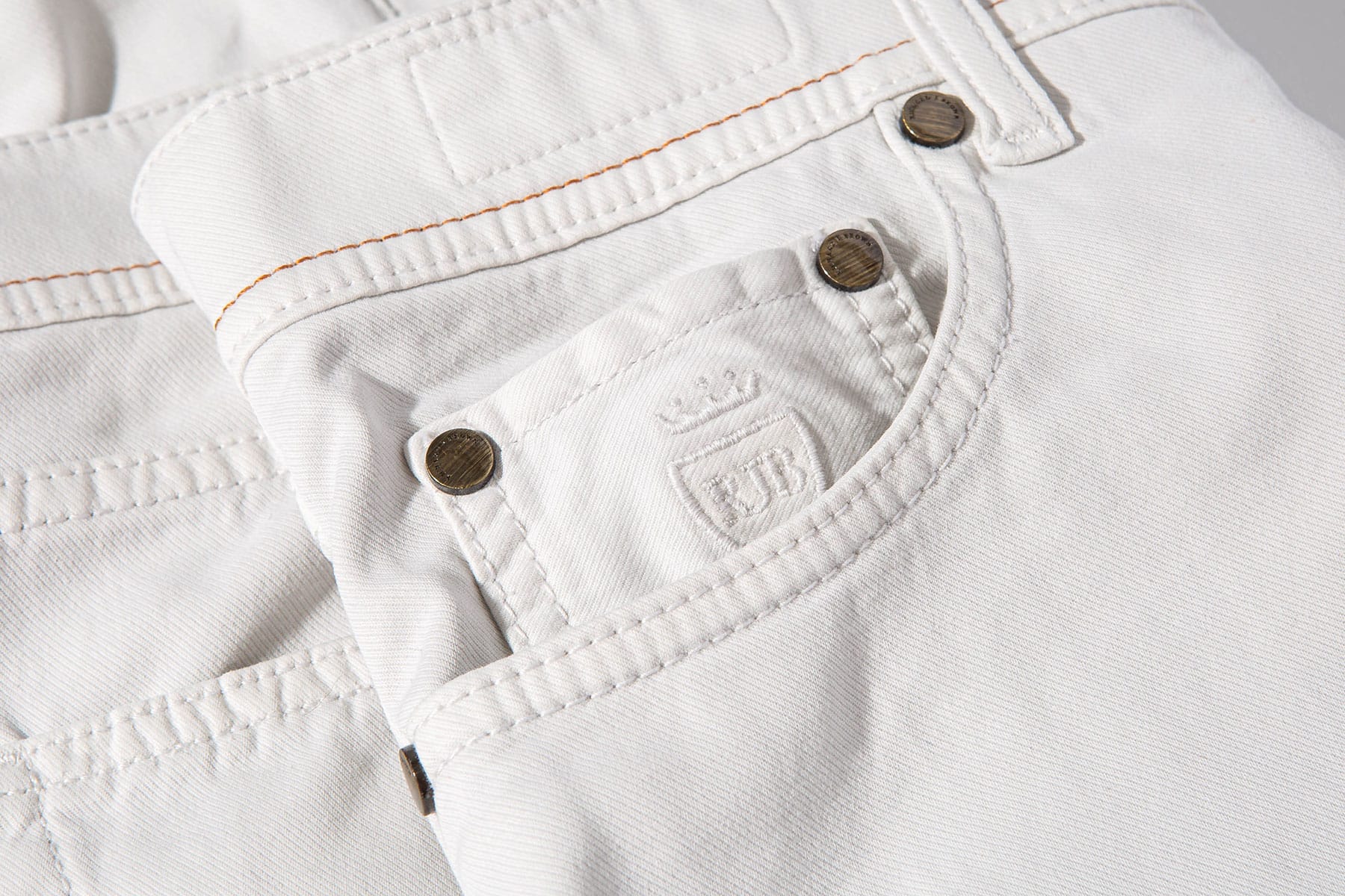 Richard J Brown Lawrence Washed Cashmere 5-Pocket In Sasso Mens - Pants - 5 Pocket