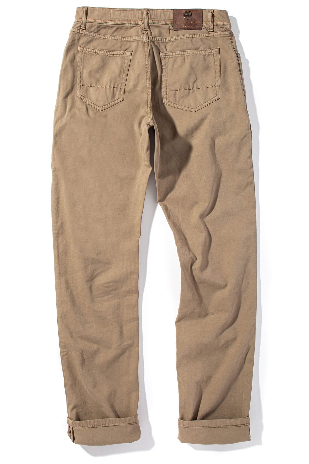 Richard J Brown Lawrence Washed Cashmere 5-Pocket In Tortora Mens - Pants - 5 Pocket