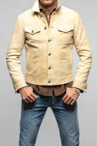 Robert Comstock Appaloosa Deerskin Jacket In Palomino Mens - Outerwear - Leather