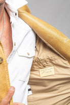 Robert Comstock Axel's Antiqued Deerskin Jacket Mens - Outerwear - Leather