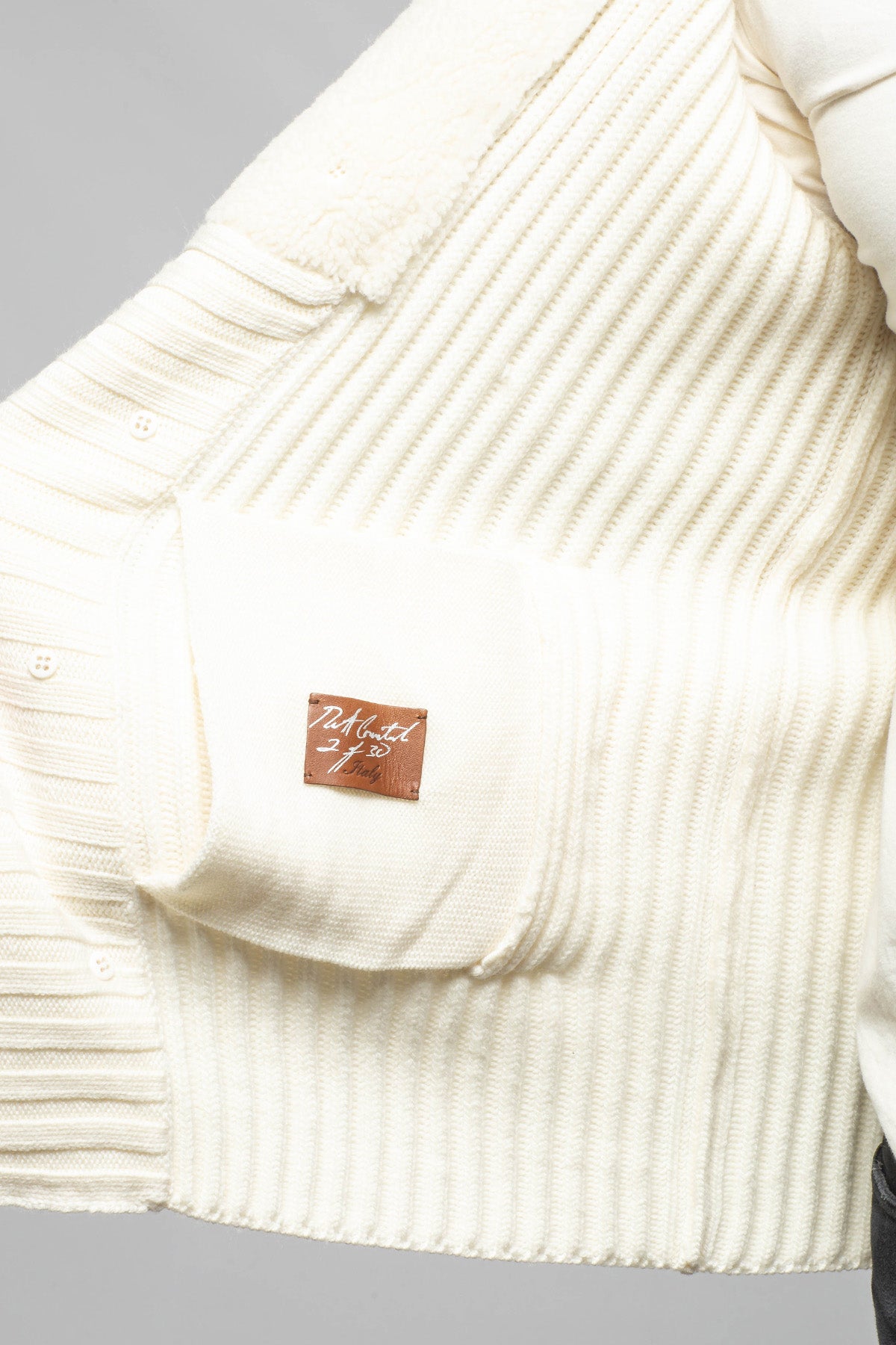 Robert Comstock Bel Piano Combo Sweater In White | Mens - Sweaters