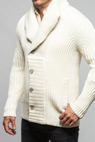 Robert Comstock Bel Piano Combo Sweater In White | Mens - Sweaters