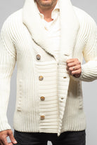 Robert Comstock Bel Piano Combo Sweater In White | Mens - Sweaters