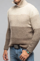 Robert Comstock Capton Cashmere Sweater In Multi Beige Mens - Sweaters