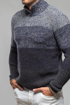Robert Comstock Capton Cashmere Sweater In Multi Blue Mens - Sweaters